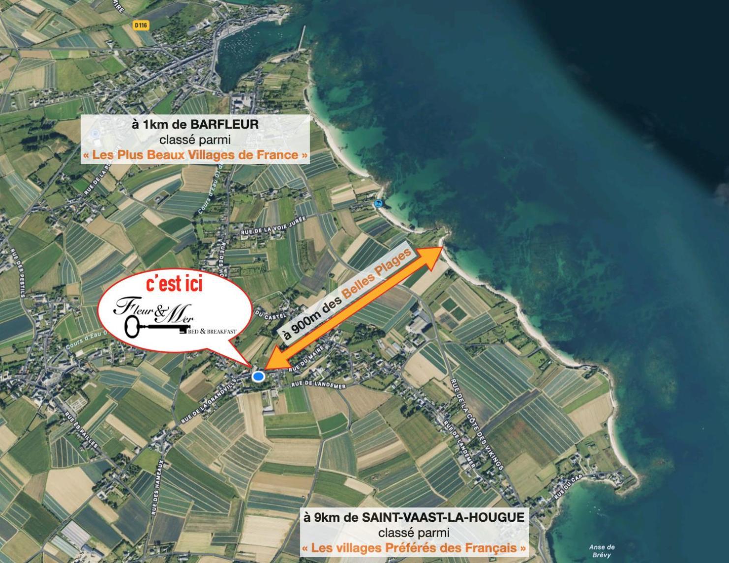 Montfarville Fleur & Mer المظهر الخارجي الصورة